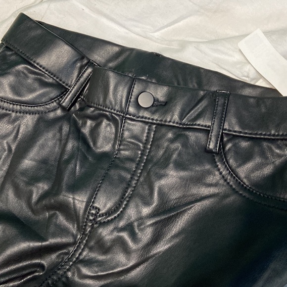 Faux Leather Jeggings Pants 